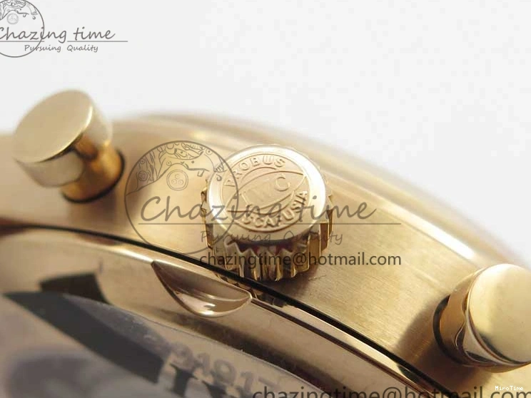 MIROTIME 0417 Portugieser Chrono  42 IW390406 RG ZF 1:1 Best Edition Blue Dial on Brown Leather Strap A Durable 7129